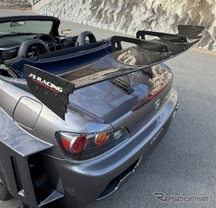 ホンダ『S2000』用ドライカーボン製GTウイング…全幅1800mmの超ワイド