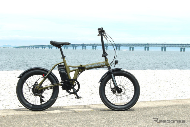 折りたたみ電動自転車 HUMMER HUMMERブランド「電動アシスト折りたたみ自転車」発売、迫力のFAT