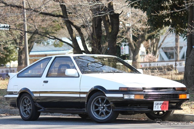 トヨタ「AE86（レビン/トレノ）」を借りられる！？ 気になるお値段は