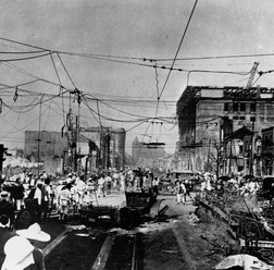 関東大震災時（1923年）の東京銀座