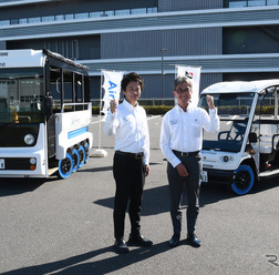 ブリヂストンの太田正樹氏（左）と岩淵芳典氏（右）