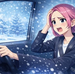 雪道の運転(イメージ)