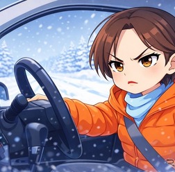 雪道走行（イメージ）