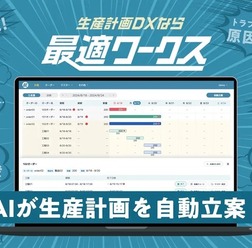 AIを活用したSaaS型 生産計画DXサービス 最適ワークス