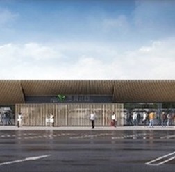 隈研吾建築都市設計事務所が商業施設の内外装のデザインを監修