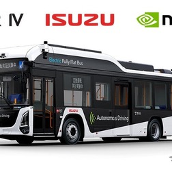 自動運転レベル4バスをティアフォーといすゞがNVIDIAと共同開発