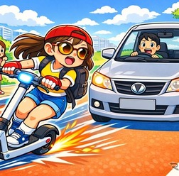 電動キックボードの危険行為