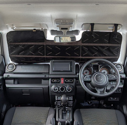 カーメイト「バイザー取付 折りたたみサンシェード ジムニー用」