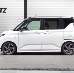 ブリッツ DAMPER ZZ-R　ムーヴ装着例（基準車高：フロント 24mmダウン / リア 29mmダウン）