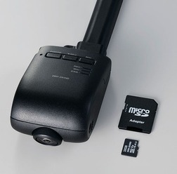 ドライブレコーダー DRH-264ND本体SDカード変換アダプタ― micro SDカード