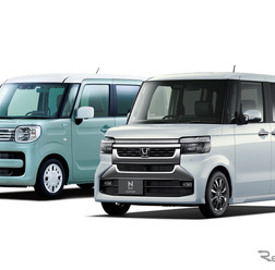 7月の販売台数で首位のホンダ『N-BOX』と2位のスズキ『スペーシア』