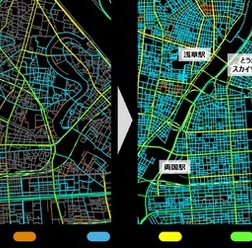ゼンリンのネットワークデータ「Mobility based Network」内 速度規制情報の更新イメージ