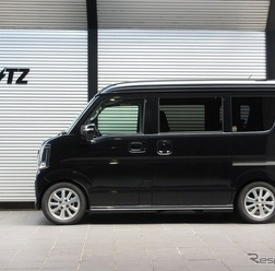 ブリッツ DAMPER ZZ-R スズキ・エブリイワゴン装着例(基準車高:フロント 29mmダウン / リア 48mmダウン)