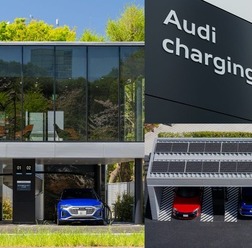 Audi charging hubとAudi charging station