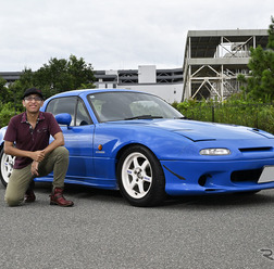 tina@GC8&NA6さん　マツダ・ロードスター NA6CE…CARTUNE ALL USERS MEET神戸
