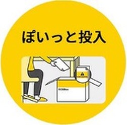 専用箱に入れるだけで安全・手軽に書類を処理できる「ECOBox」