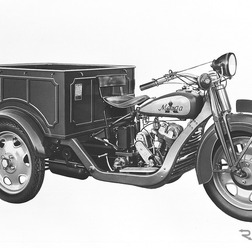 DA型三輪トラック（1931年発売）。マツダの第1号車