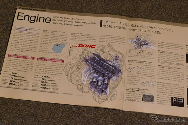 ホンダ・プレリュード（3代目）当時のカタログ