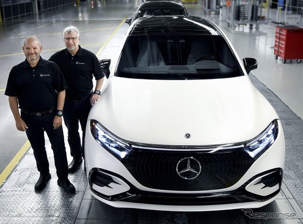 メルセデスベンツの米国アラバマ州タスカルーサ工場で生産される『EQS SUV』（参考画像）