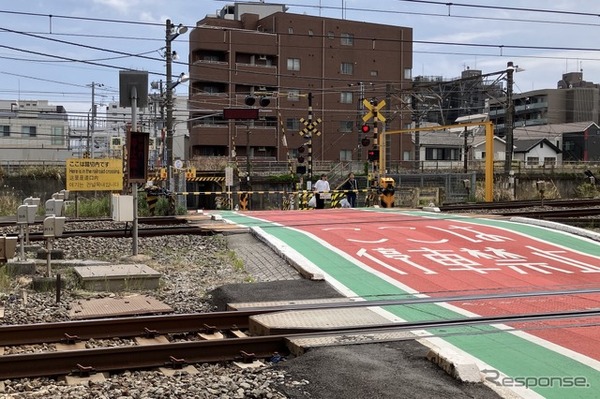 制限高さ1.9m、横浜市の生麦ガード