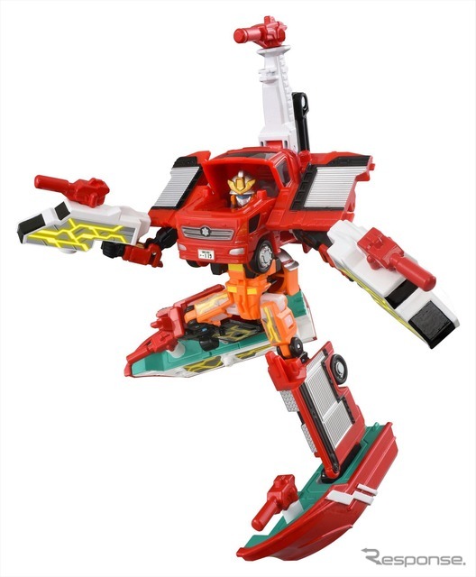 ユナイトファイヤブレイバーモリタ 多目的消防ポンプ自動車 MVF 消防艇アーマー　(c) TOMY
