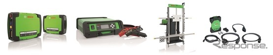 展示製品例：左からKTSシリーズ、BAT6120、DAS3000、CDR