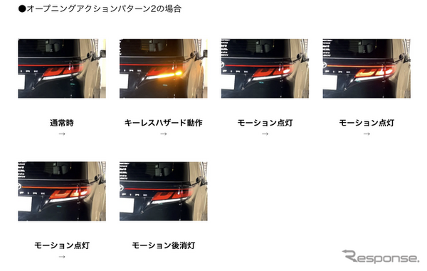 4ピーステールランプOEA点灯40ヴェルファイアイメージ