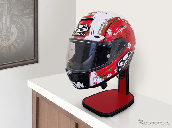 ファン搭載の高機能ヘルメットスタンド