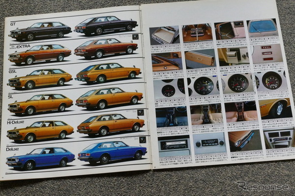 トヨタ・カローラリフトバック 1976年当時のカタログ