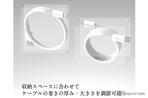 Kashimura・USB充電＆同期ケーブル マグネット内蔵 A-C 1m WH（AJ-669）