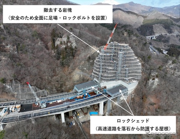 長野側からの施工状況
