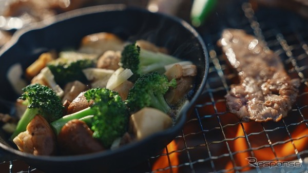 地元の新鮮な食材をふんだんに使用したBBQディナー