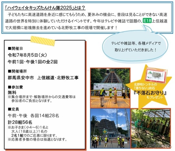小学生向けイベント「ハイウェイ☆キッズたんけん隊2025」