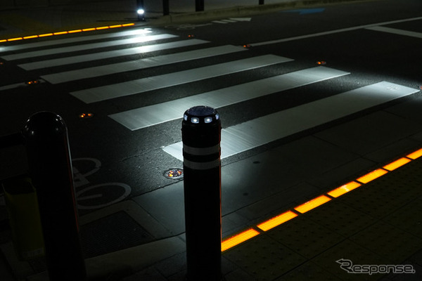日本初となる「埋込型信号」が大阪府守口市の大枝公園に設置