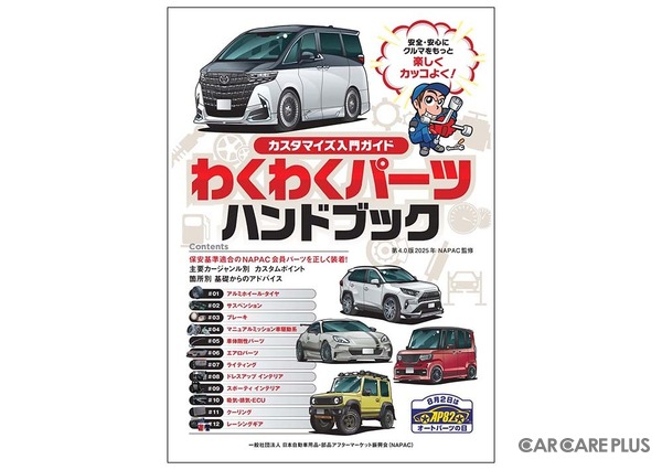安全・安心なドライブのために「点検・消耗品交換」のススメ…NAPAC【8月2日はオートパーツの日】