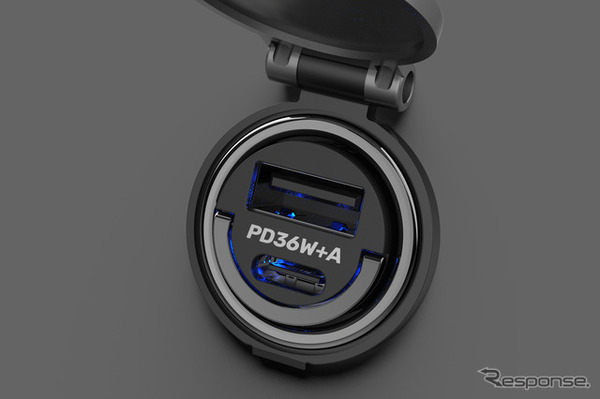 Kashimura・DC-PD36W USB 2ポート 自動判定 コンパクト（DC-071）
