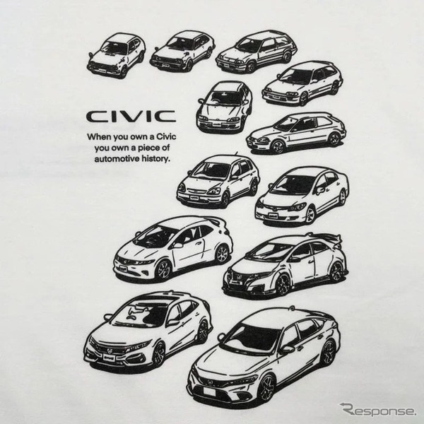 CIVIC ヒストリーTシャツ