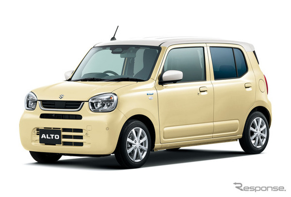 スズキは『アルト』の車重（約680kg）をさらに100kg軽量化することを目指している（写真は現行モデル）