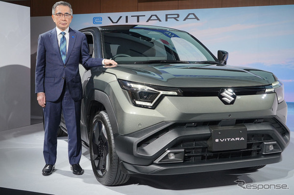 スズキ『eビターラ』と鈴木俊宏社長