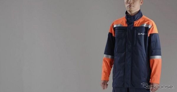三菱ふそうがミドリ安全・日本ゴアと共同開発したEV整備専用作業服