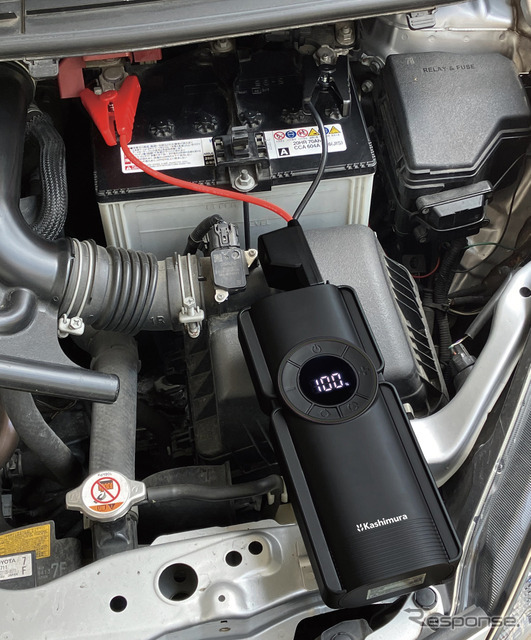 Kashimura・電動コンプレッサー付きジャンプスターター 8000mAh（KD-269）
