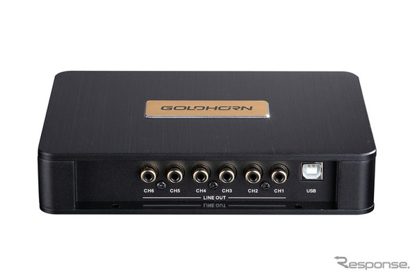 リーズナブルな「パワーアンプ内蔵DSP」の一例（ゴールドホルン・DSPA406）。