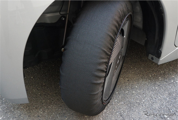 ソフト99の布製タイヤチェーン「モビルシュシュ」