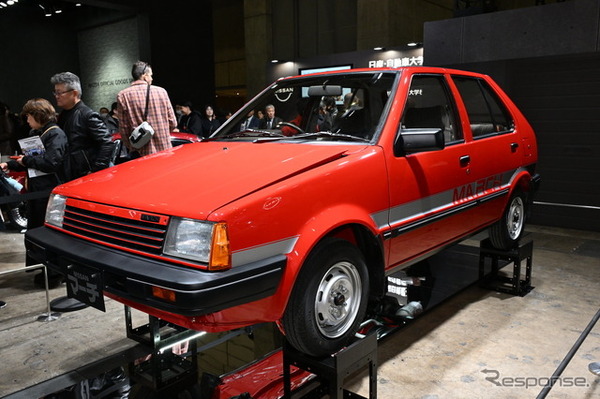 日産自動車大学校の学生たちがレストアした「マッチのマーチ」1984年式 初代日産マーチK10（東京オートサロン2026）