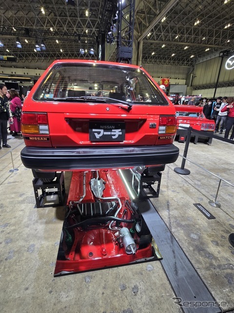 日産自動車大学校の学生たちがレストアした「マッチのマーチ」1984年式 初代日産マーチK10（東京オートサロン2026）