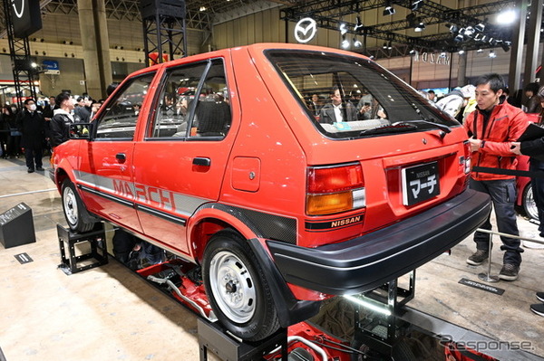 日産自動車大学校の学生たちがレストアした「マッチのマーチ」1984年式 初代日産マーチK10（東京オートサロン2026）