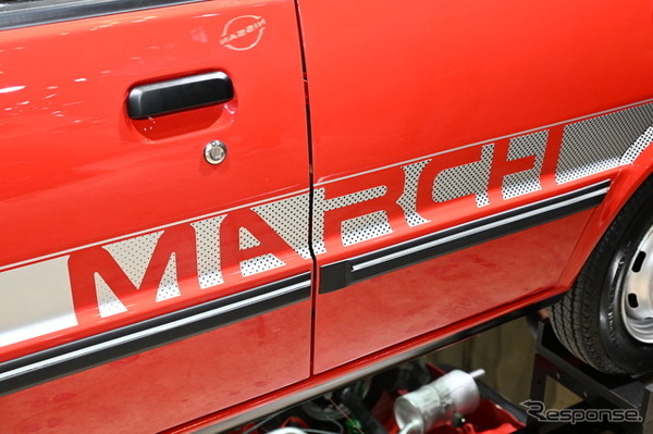 日産自動車大学校の学生たちがレストアした「マッチのマーチ」1984年式 初代日産マーチK10（東京オートサロン2026）