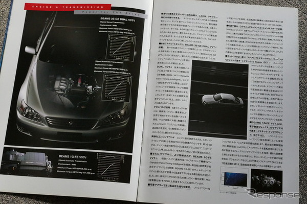 トヨタ・アルテッツァ 当時のカタログ