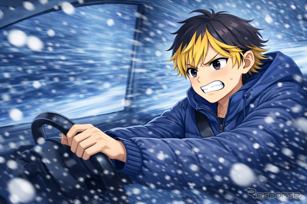 雪道での運転（イメージ）