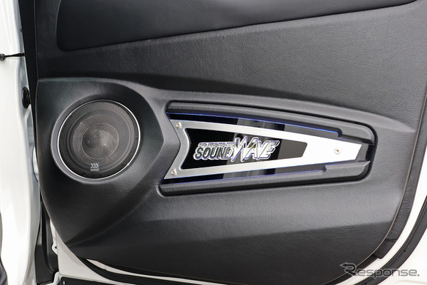 「フロント3ウェイ」が採用されたオーディオカーの一例（製作ショップ：サウンドウェーブ＜茨城県＞）。